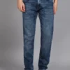 MUFTI Men Slim Mid Rise Blue Jeans